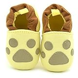 Ajusen ベビーシューズ 歩行練習 幼児 新生児靴 赤ちゃん靴 滑り止め 柔らかい 出産お祝い プレゼント 0-1歳の子供 (13サイズ)