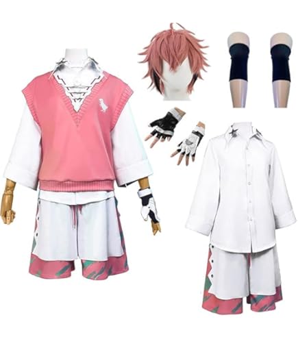 Amazon.co.jp: Vtuber 赤城ウェンコスプレウィッグ、舞台衣装、文化祭