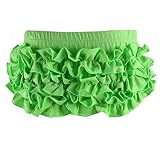 vduanmo Basicコットンおむつカバーベビーブルマwith Ruffle カラー: グリーン