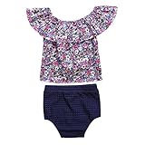 Ochine　ストレートネック Tシャツ＆ショートパンツ　セットアップ 子供服 ベビー パジャマ 普段着　子供 ベビー服 男の子　新生児 出産祝い (L、2-3歳)