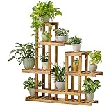 バルコニーフラワーリビングルームマルチ階建て室内ソリッドウッドシェルフウッドフラワーランディングマルチプランター湿式木製棚