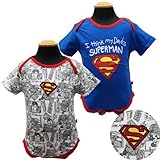 SUPERMAN スーパーマン ベビー ボディスーツ 2枚セット