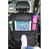 車Backseat Organizer for Baby Kids with iPadホルダー、mlovesie旅行ストレージプロテクターの子供おもちゃのボトルティッシュボックス携帯電話iPadタブレ