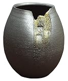 信楽焼 へちもん 華厳のうつわ 花瓶 金彩紫水 11-7223