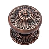 Adonai Hardware Manoah Brass Door Knob with Rose (Antique Copper)