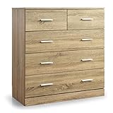 タンスのゲン 幅88-4段 スライドレール付 木製 チェスト ニューナポリ 背面化粧 収納家具 タンス オーク色 68010002 02