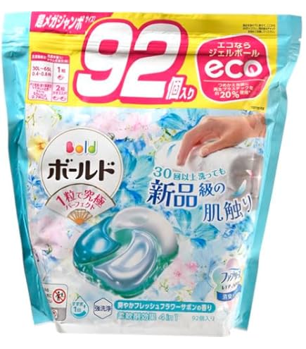 ボールド 爽やかフレッシュフラワーサボンの香り 64個×6 Amazon.co.jp: ボールド 洗濯洗剤 ジェルボール 4in1 フレッシュ