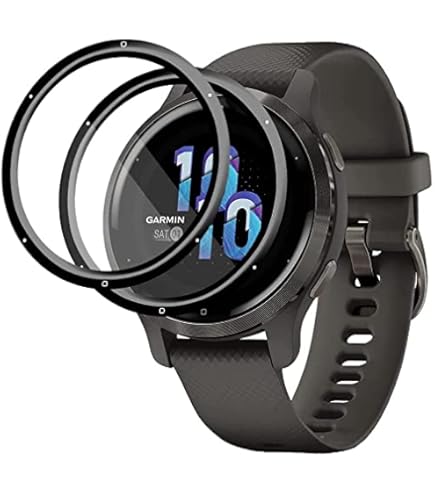 Amazon | ELMK【2枚セット】 For Garmin Venu 2 Plus フィルム