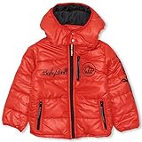 ベビードール 中綿アウター フェイクダウンジャケット ベビー キッズ 100cm レッド