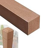 無垢タイプ アイウッド人工木無垢材ラティスポスト　Ｈ210cm×6cm角4本セット　ナチュラル　igarden　アイガーデン