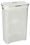 Slim Rattan-Look Laundry Basket by Curver