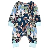 ベビー　カバーオール　男の子　女の子　長袖　ロンパース　ウサギ　月　花柄　月見　男女兼用　赤ちゃん　パジャマ　春秋冬　白　0～18ヶ月設定　70　80　90　100　 (80)