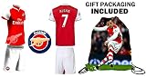 ファンKitbag Alexis # 7 Arsenal Youth Home / Away Soccer Jersey & ShortsキッズプレミアムギフトKitbag ✮ボーナスAlexis #