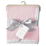 Living Textiles Muslin Textured Blanket, Pink (Discontinued by Manufacturer) by Living Textiles [並行輸