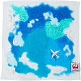 丸眞 ハンドタオル JAL 日本航空 25×25cm 青空フライト 綿100% 6205001800