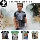 ワイルド WILD ワイルドな半袖Tシャツ キッズ 【100cm】【110cm】【120cm】【130cm】【140cm】 134-140_[130-140cm] 04．チーター