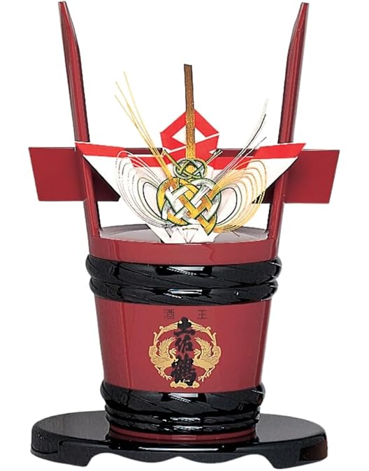 Amazon.co.jp: 樽酒屋 縁起の良い来福の角樽 つのだる 1.8L 来福酒造