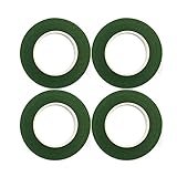 CCINEE フローラルテープ　フローラテープ　アートフラワー　手芸材料/花材/造花　グリーン　4巻入り　幅13ｍｍ×長さ23m