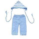 Zhhlinyuan Fashion Newborn Baby Boy Girl Crochet Knit Costume Photo Photography Prop Outfit 2200