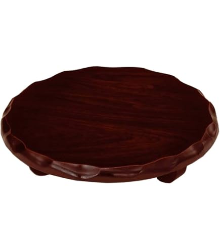 Amazon.co.jp: 山家漆器店 木製 花台 わらび 紫檀調 48cm 16号 旅館