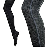 犬印本舗　あったかタイツ　ツイルチェック柄　L~LL　チャコールグレー