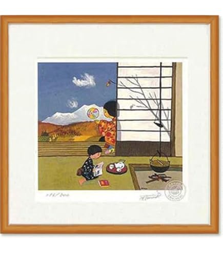 谷内六郎　からすのたき火 Amazon.co.jp: 絵画 版画 谷内六郎・からすのたき火 インテリア