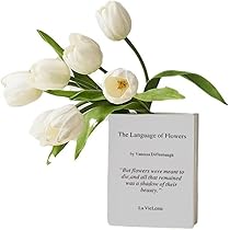 Amazon.co.jp: DFUASIBC [本型デザイン] アクリル製 白花瓶 高さ