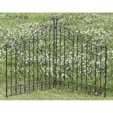 村田屋産業　【06749】　アイアンシリーズ　Iron　Fence　アイアンフェンス　巾52×高61cm　ブラック