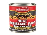 Everbuild Heat Resistant Paint 125ml Black High Temperature Fire Ovens Exhausts