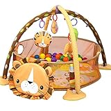 ライオン ベビージム プレイマット ボールプール 室内遊具 おもちゃ 赤ちゃん インテリア デコレーション プレゼント 出産祝い (Lion)