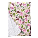 ベビーエレファントイアーズ(Baby Elephant Ears) ベビー&キッズブランケット/ピンクエレファント/リバーシブルタイプ/XLblanket [並行輸入品]