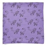 Bambino Land Muslin Swaddle Blanket – Solidプリント(パープルFox )