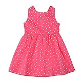 Domybest 子供服 スカート 女の子 プリンセスドレス 後ろにリボン ノースリーブ 波のポイント可愛い 柔らかい ピンク 春 夏