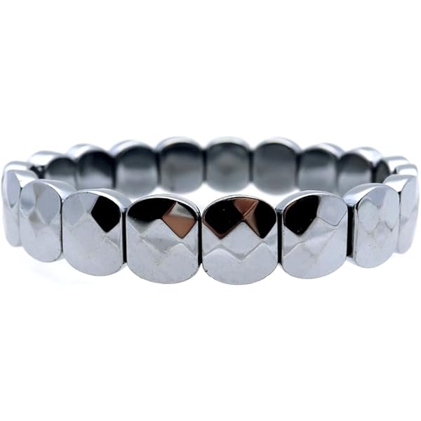 Amazon | [W-LOVNEST] 天然テラヘルツ石バングルブレスレット女性男性