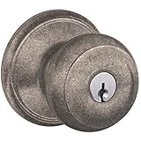 Schlage f51ageo621 DistressedニッケルGeorgian Keyedエントリf51 aパニックProofドアノブ