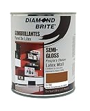 ダイヤモンドBriteペイント1-gallon Bright andリッチラテックスペイントスカーレットレッド 1クォート 51700-4 1