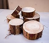 川島材木店 丸太の輪切り　 超厚２枚セット　約直径18～24厚さ７㎝～12㎝