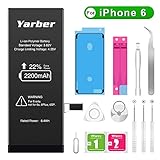 Yarber iPhone6 バッテリー 大容量2200mAh PSEマーク 標準工具セット付...
