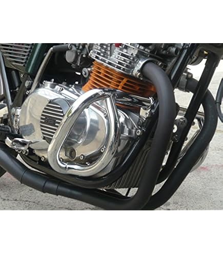 Amazon | GS400 エンジンガード2 メッキ | エンジンガード | 車