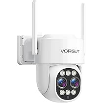 1点のみ✨ 防犯カメラ 屋外 防水 首振り 双方向音声 自動追尾 8倍光学ズーム Amazon.co.jp: VORGUT 防犯カメラ 屋外自動追尾 PTZ首振り2.4