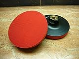 4 インチ 4 」「 100 mm M 14 スレッドアーバー研磨パッドホルダーフックループを支持してきたバックアップ
