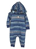 Carter 's Baby Boy 's Blue Aztecフード付きカバーオールFrench Terry Jumpsuit カラー: ブルー