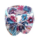 elacoベビー幼児キッズガールズリボン付きカチューシャヘアターバンリボンカチューシャHeadwrap US サイズ: free size カラー: ブルー