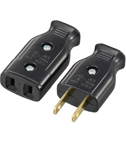 Amazon.co.jp: OHM 配線用 ビニール平行線 黒 10m 1200W (04-7340