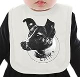 Laika The Space Dog ネクタイを有する有機ビブ Medium