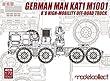 モデルコレクト 1/72 ドイツ連邦軍 MAN KAT1 M1001 8x8 高機動オフロードトラック プラモデル MODUA72119