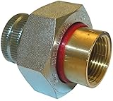 LASCO 17-9299 3/4-Inch Brass Female Pipe Thread by 3/4-Inch Steel Female Pipe Thread Di-Electric Uni