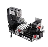 60W Power Metal Mini Lathe Machine Woodworking Soft Metal DIY Tool Modelmaking 60Wパワーメタルミニ旋盤機械木工ソフトメ