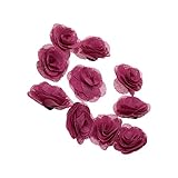SONONIA 6.5cm　　コットン　リネン　造花　花ヘッド　結婚式　ブライダル　装飾　10個
