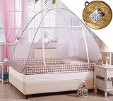 HasikaポップアップMosquito / Folding Mosquito NetテントキャノピーのカーテンをBeds Anti Mosquito Bites折りたたみデザインwith Net下部